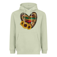 Matcha western sunflowers heart Heavyweight Hoodie - RanaPortraitStore