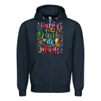 Navy Happy drinko de mayo Zipper Hoodie - RanaPortraitStore