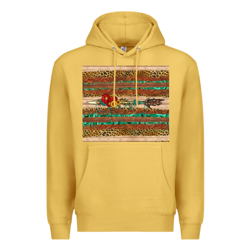 Arrow Wooden Sunflower Premium Hoodie by Artiststas | Teevron