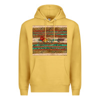 Antique Gold arrow wooden sunflower Premium Hoodie - Artiststas