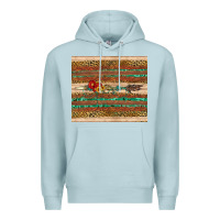 Blue Mist arrow wooden sunflower Premium Hoodie - Artiststas