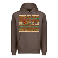 Coffee arrow wooden sunflower Premium Hoodie - Artiststas