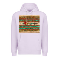 Lilac arrow wooden sunflower Premium Hoodie - Artiststas