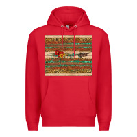 Red arrow wooden sunflower Premium Hoodie - Artiststas