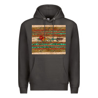 Smoke arrow wooden sunflower Premium Hoodie - Artiststas