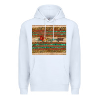 White arrow wooden sunflower Premium Hoodie - Artiststas