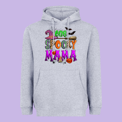 One Spooky Mama Heavyweight Hoodie Designed By Zillion Design Studio