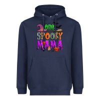 Navy one spooky mama Heavyweight Hoodie - Zillion Design Studio