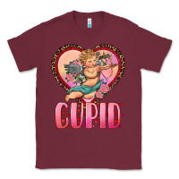 Burgundy cupid heart Classic Tee - RanaPortraitStore