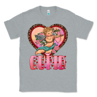 Heather Grey cupid heart Classic Tee - RanaPortraitStore