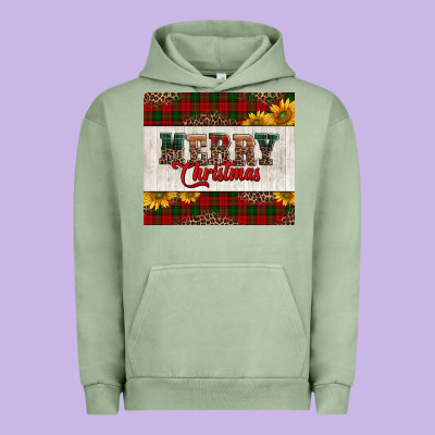 Merry Christmas Sunflowers Urban Hoodie Designed By Jasminsmagicworld