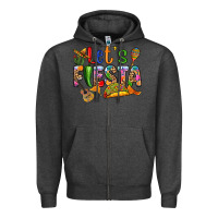 Charcoal Heather Let's fiesta Zipper Hoodie - RanaPortraitStore