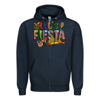 Navy Let's fiesta Zipper Hoodie - RanaPortraitStore