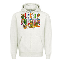Oatmeal Heather Let's fiesta Zipper Hoodie - RanaPortraitStore
