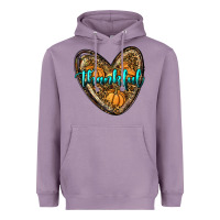 Lavender thankful pumpkin heart Heavyweight Hoodie - RanaPortraitStore