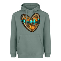 Sage thankful pumpkin heart Heavyweight Hoodie - RanaPortraitStore