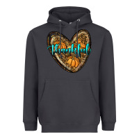 Smoke thankful pumpkin heart Heavyweight Hoodie - RanaPortraitStore