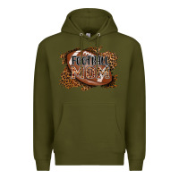 Army Green football mom Premium Hoodie - AdoDesignShop