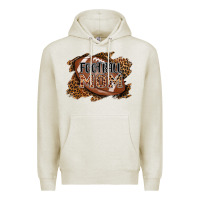 Oatmeal Heather football mom Premium Hoodie - AdoDesignShop