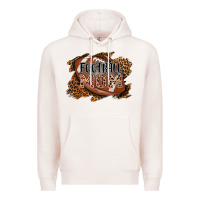 Pale Pink football mom Premium Hoodie - AdoDesignShop