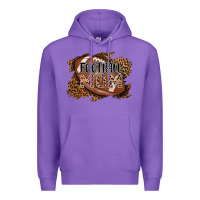 Purple football mom Premium Hoodie - AdoDesignShop