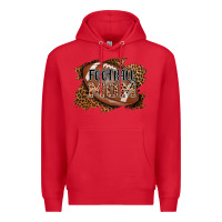 Red football mom Premium Hoodie - AdoDesignShop