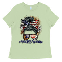 Matcha americanmom messy bun Ladies Tee - BarkalooDesign