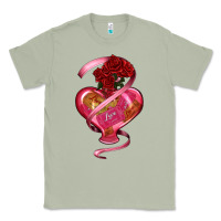 Matcha heart glass vase love tickets with rose Classic Tee - RanaPortraitStore