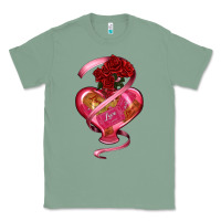 Sage heart glass vase love tickets with rose Classic Tee - RanaPortraitStore