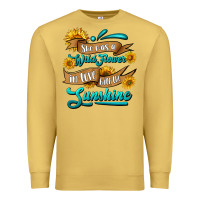 Antique Gold she was a wild flower in love with the sunshine Premium Sweatshirt - HRA Design Shop
