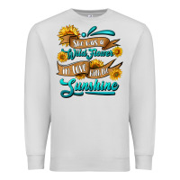 Dove Grey she was a wild flower in love with the sunshine Premium Sweatshirt - HRA Design Shop