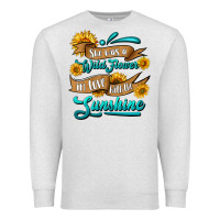 Oatmeal Heather she was a wild flower in love with the sunshine Premium Sweatshirt - HRA Design Shop