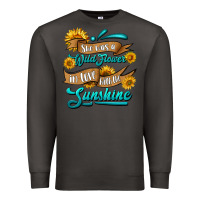 Smoke she was a wild flower in love with the sunshine Premium Sweatshirt - HRA Design Shop