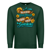 Sports Green she was a wild flower in love with the sunshine Premium Sweatshirt - HRA Design Shop