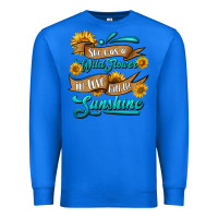 True Royal she was a wild flower in love with the sunshine Premium Sweatshirt - HRA Design Shop