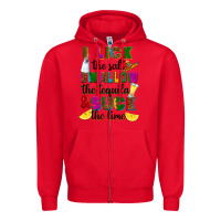 Red I lick the salt swallow the tequila Zipper Hoodie - RanaPortraitStore