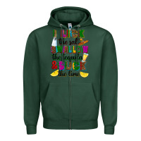 Sports Green I lick the salt swallow the tequila Zipper Hoodie - RanaPortraitStore
