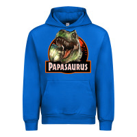 Cobalt Western Papasaurus Papa Dinosaur Urban Hoodie - LillyAllenDesigns