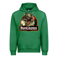 Emerald Western Papasaurus Papa Dinosaur Urban Hoodie - LillyAllenDesigns