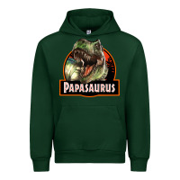 Forest Green Western Papasaurus Papa Dinosaur Urban Hoodie - LillyAllenDesigns
