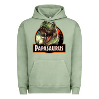 Pigment Oil Green Western Papasaurus Papa Dinosaur Urban Hoodie - LillyAllenDesigns