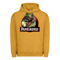 Pigment Peanut Butter Western Papasaurus Papa Dinosaur Urban Hoodie - LillyAllenDesigns