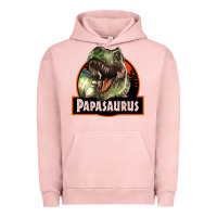 Pigment Salmon Western Papasaurus Papa Dinosaur Urban Hoodie - LillyAllenDesigns