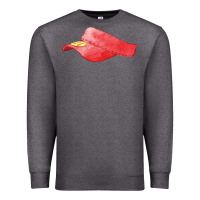 Charcoal Heather red softball visor fa element Premium Sweatshirt - FaDigitalArtStudio