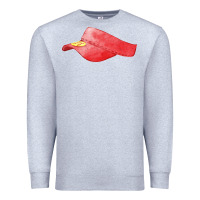 Heather Grey red softball visor fa element Premium Sweatshirt - FaDigitalArtStudio