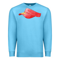 Ocean Blue red softball visor fa element Premium Sweatshirt - FaDigitalArtStudio
