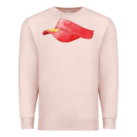 Pale Pink red softball visor fa element Premium Sweatshirt - FaDigitalArtStudio