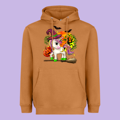 Halloween Unicorn Heavyweight Hoodie Designed By Zillion Design Studio