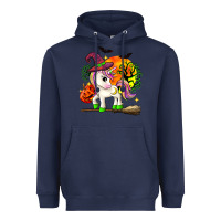 Navy halloween unicorn Heavyweight Hoodie - Zillion Design Studio
