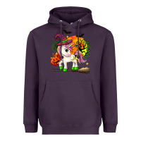 Plum halloween unicorn Heavyweight Hoodie - Zillion Design Studio